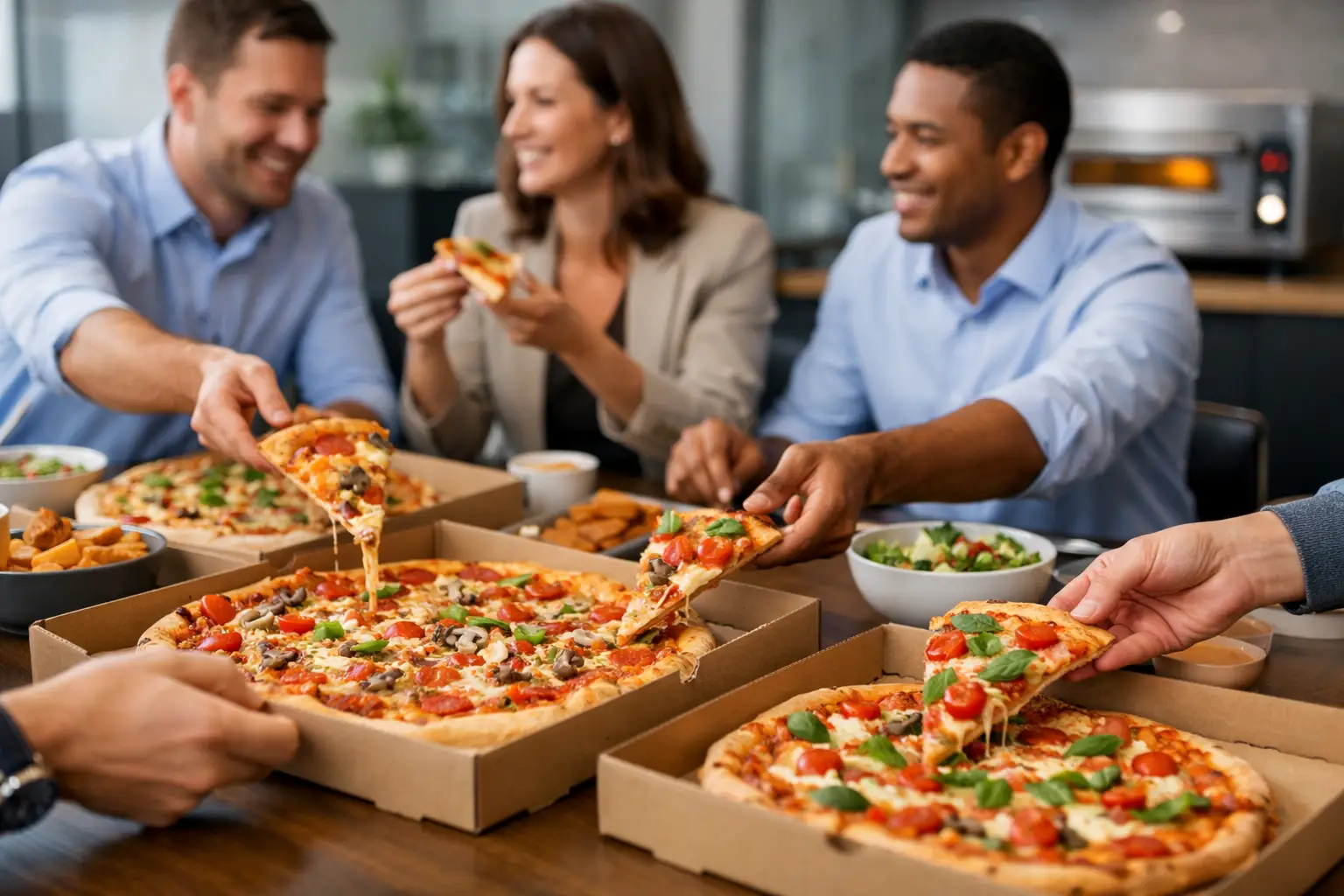 Guide commande pizza en groupe pour bien partager