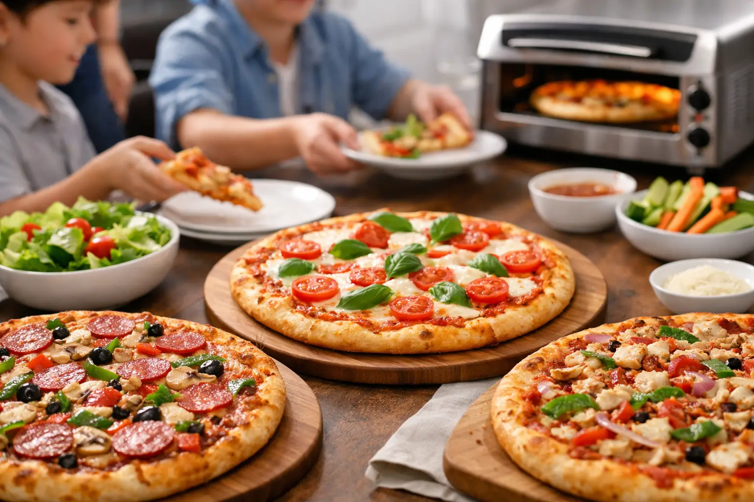 Les meilleures pizzas pour famille nombreuse