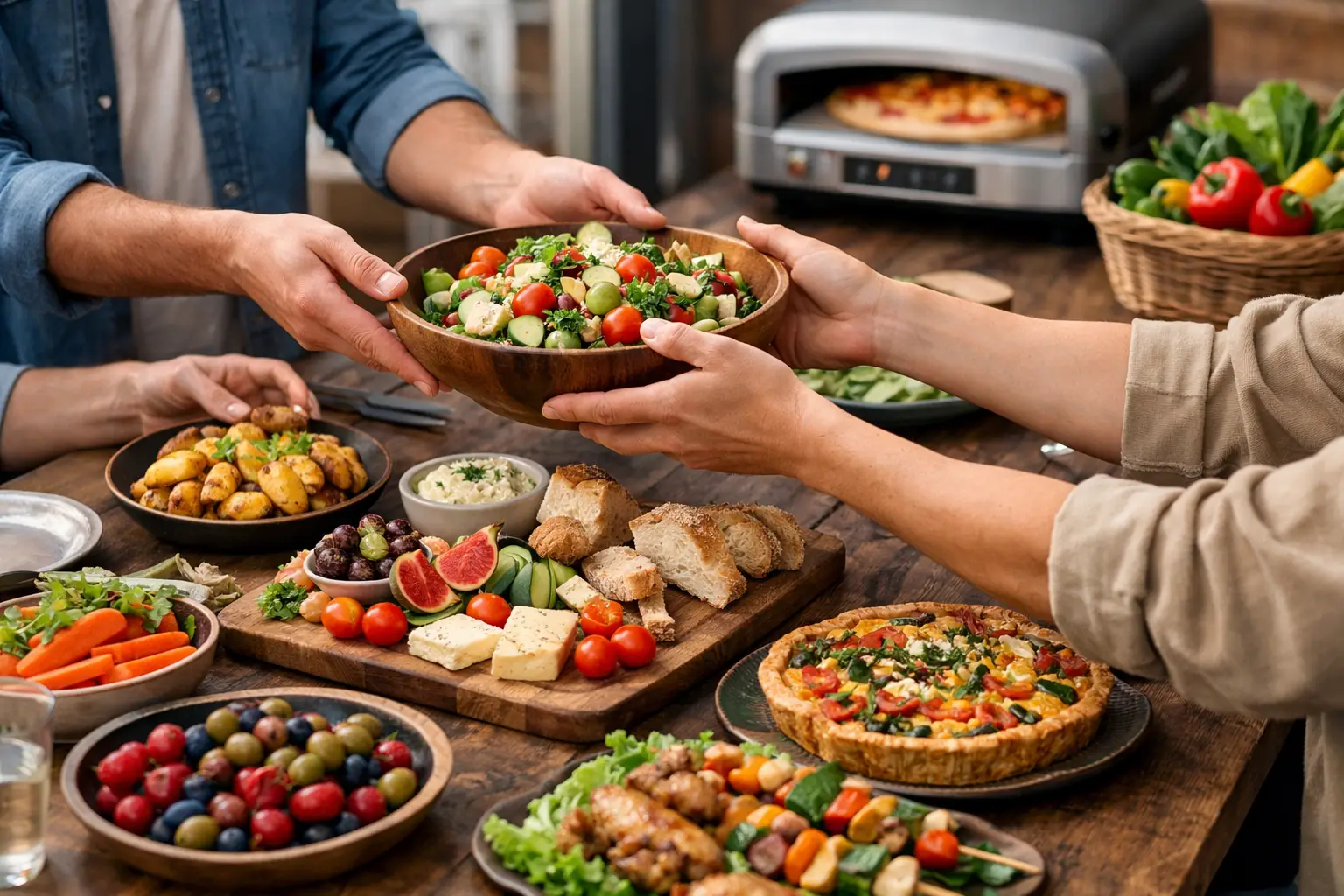 Repas local à partager, le vrai bon choix