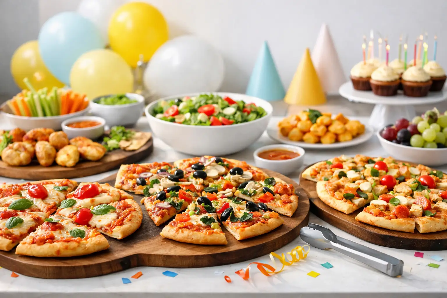 Buffet pizza anniversaire : réussir la fête