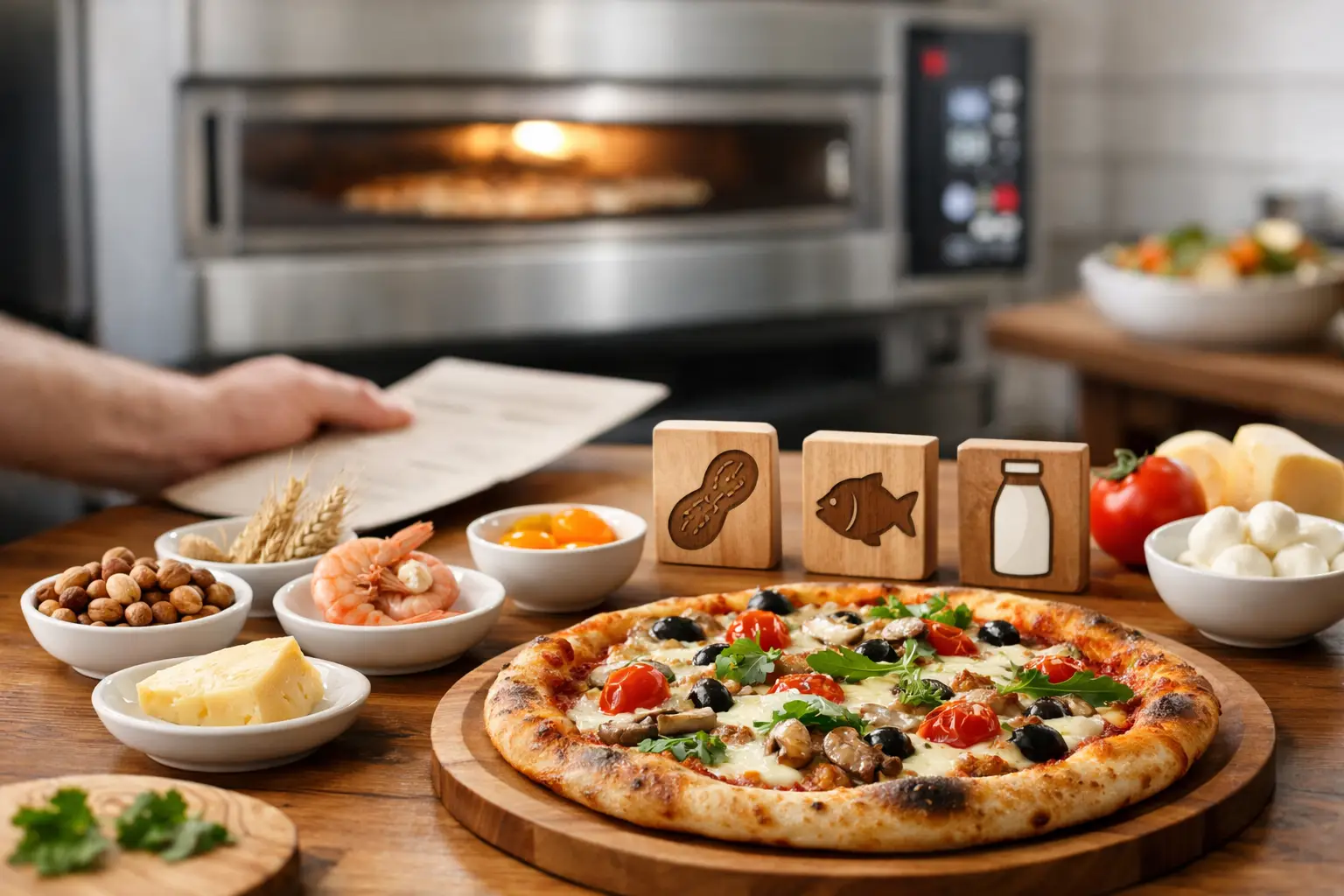 Guide allergènes en pizzeria pour commander serein